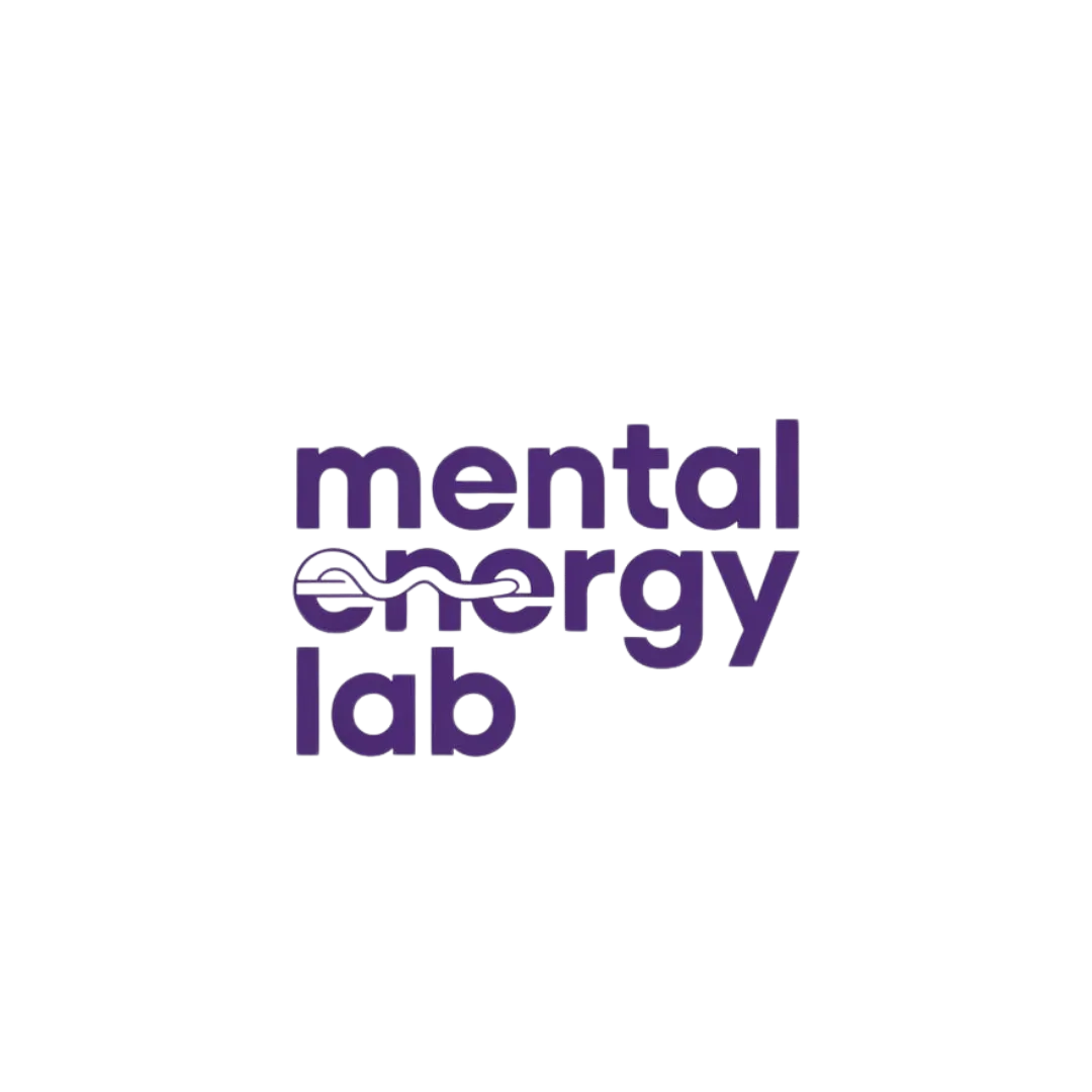 Logo des Mental Energy Lab in lila Schrift auf weißem Hintergrund