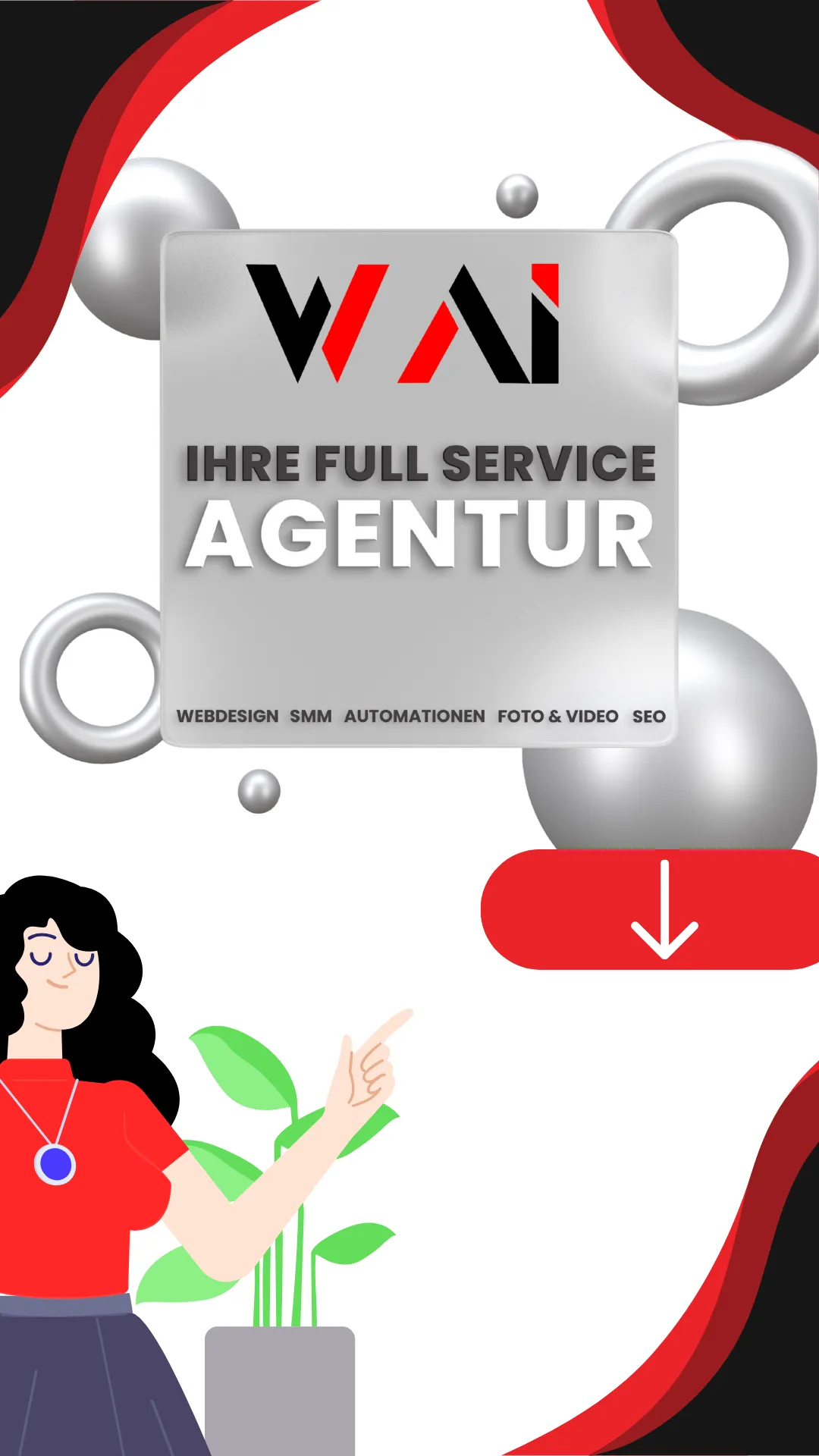 Social Media Marketing Agentur für Full-Service-Weblösungen mit moderner Grafik