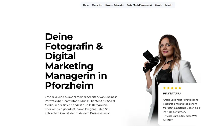 Website-Vorschau: DG Photography